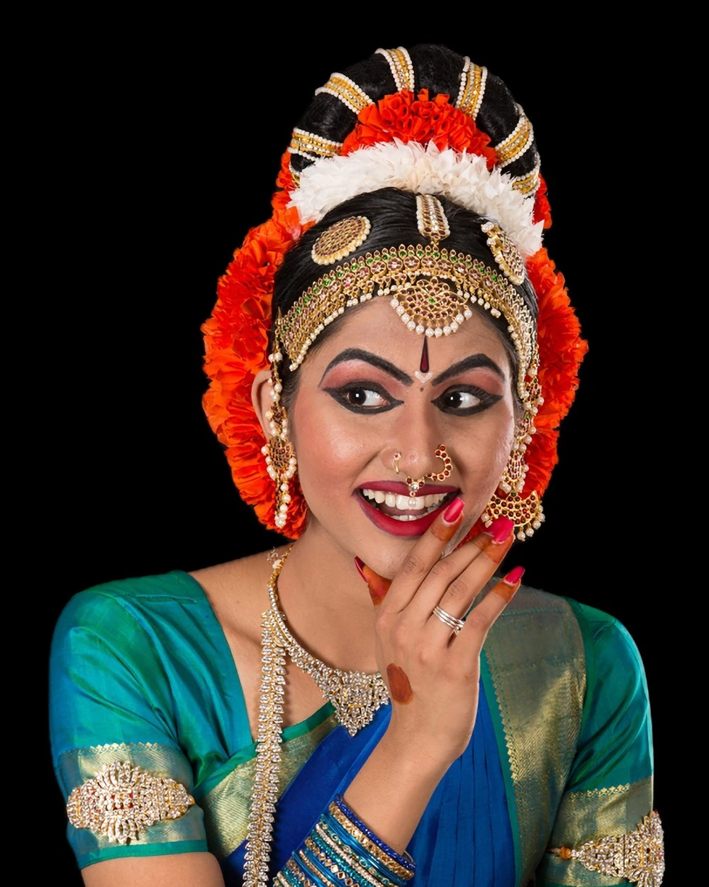 Rangapravesam ceremony portrait — Rithika Mechineni