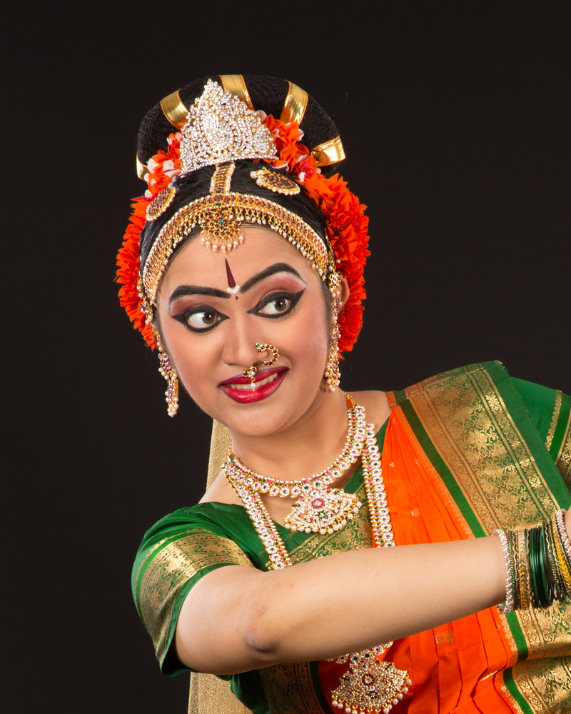 Rangapravesam ceremony portrait — Sriya Vudata